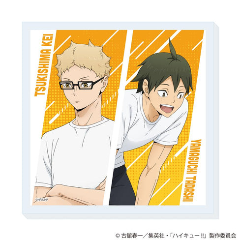 『ハイキュー!!』描き下ろしアクリルコースター 振り返りタイムVer. 月島蛍・山口忠