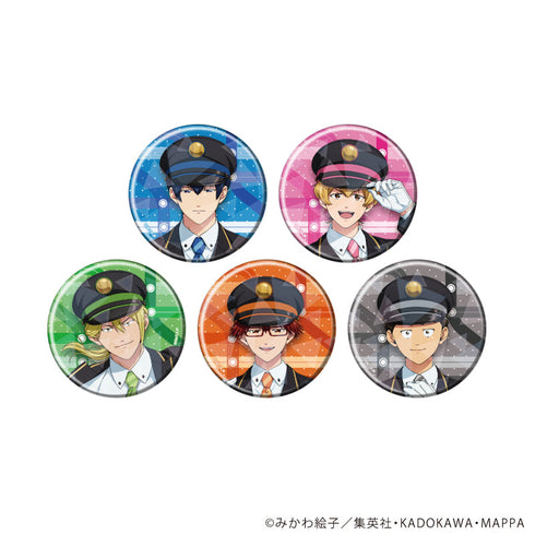 『忘却バッテリー』ホログラム缶バッジ(57mm)01/駅員風ver. コンプリートセット(全5種)(描き下ろしイラスト)