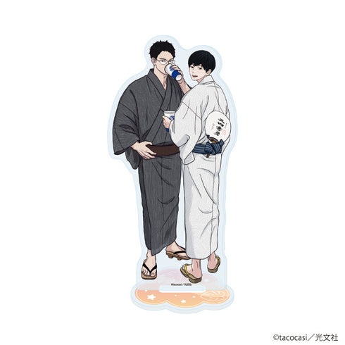 『tacocasi先生』アクリルスタンド01/「社会人カップルのSummer Vacation」BLフェア(描き下ろしイラスト)