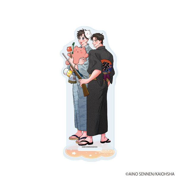 『千年藍乃先生』アクリルスタンド01/「社会人カップルのSummer Vacation」BLフェア(描き下ろしイラスト)