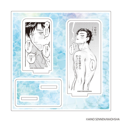 《河飯次郎老師》壓克力立牌「千年藍乃老師」01/「上班族情侶的Summer Vacation」BL特展(官方插畫)【202610再版】
