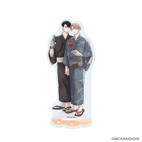 『みーち先生』アクリルスタンド01/「社会人カップルのSummer Vacation」BLフェア(描き下ろしイラスト)