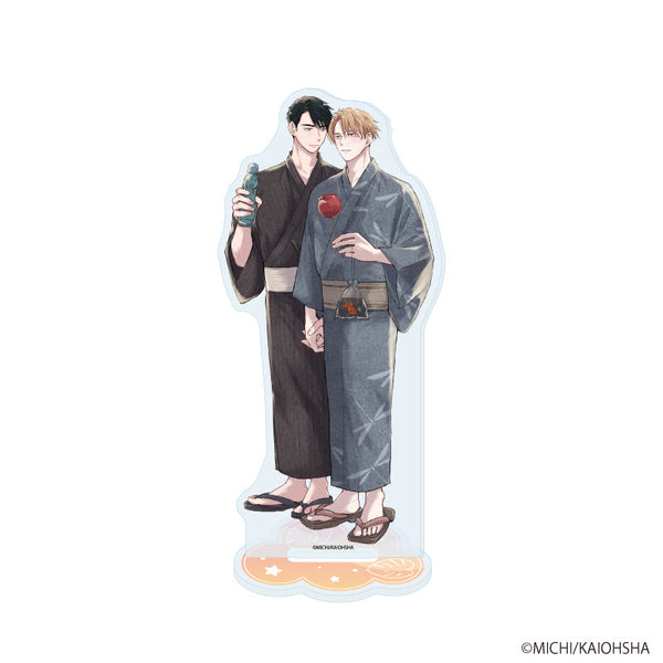 『みーち先生』アクリルスタンド01/「社会人カップルのSummer Vacation」BLフェア(描き下ろしイラスト)