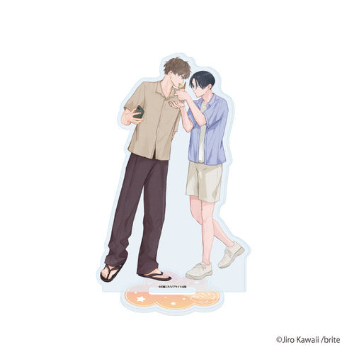 『河飯じろう先生』アクリルスタンド01/「社会人カップルのSummer Vacation」BLフェア(描き下ろしイラスト)【202610再販】