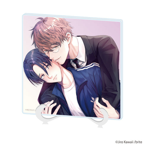 『河飯じろう先生』アクリルアートボード01/「社会人カップルのSummer Vacation」BLフェア(公式イラスト)