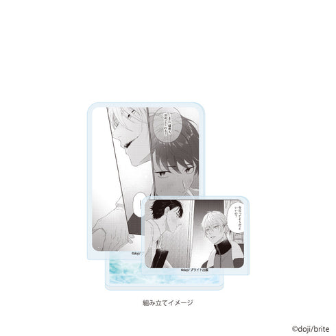 『doji先生』アクリルスタンドプレート01/「社会人カップルのSummer Vacation」BLフェア(公式イラスト)