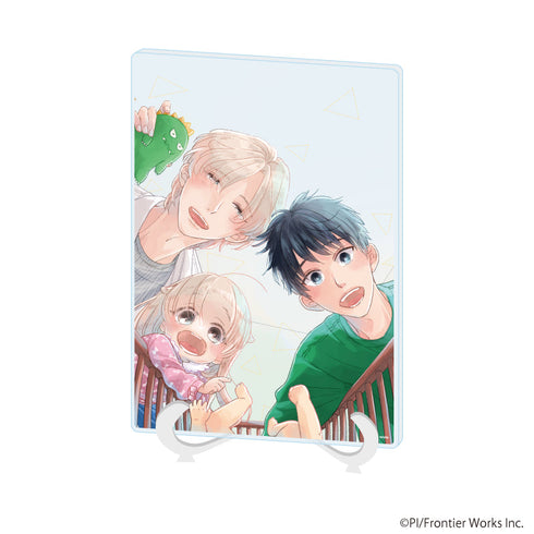 『ぴい先生』アクリルアートボード(A5サイズ)01/「社会人カップルのSummer Vacation」BLフェア(公式イラスト)