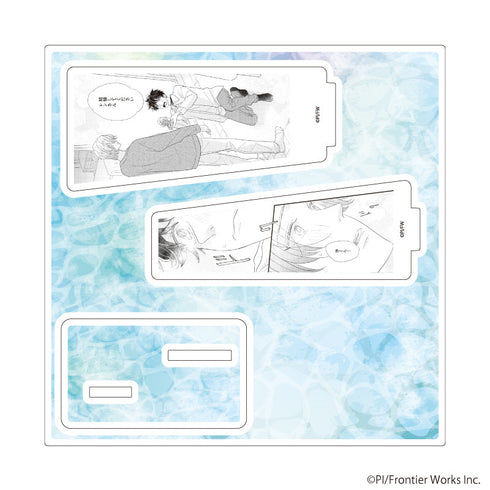 『ぴい先生』アクリルスタンドプレート01/「社会人カップルのSummer Vacation」BLフェア(公式イラスト)