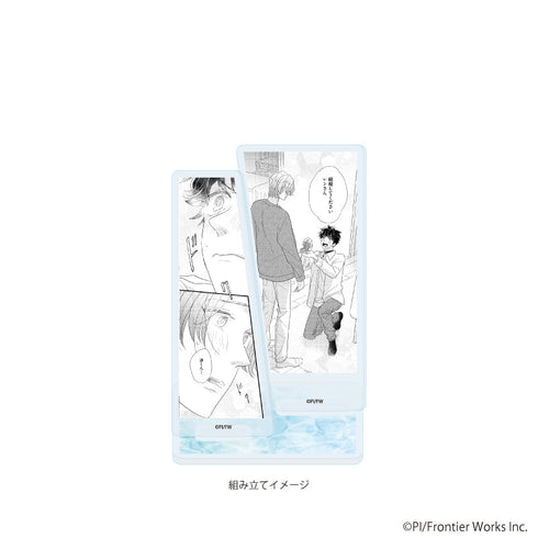 『ぴい先生』アクリルスタンドプレート01/「社会人カップルのSummer Vacation」BLフェア(公式イラスト)