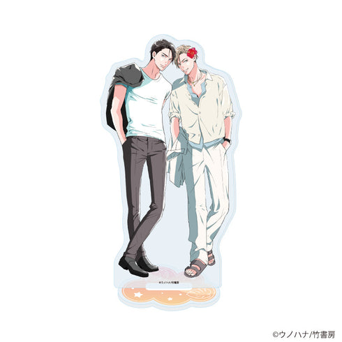 『ウノハナ先生』アクリルスタンド01/「社会人カップルのSummer Vacation」BLフェア(描き下ろしイラスト)
