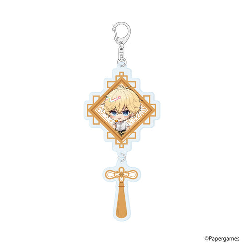 『恋とプロデューサー~EVOL×LOVE~』連結アクリルキーホルダー02/キラ チャイナver.(ミニキャライラスト)