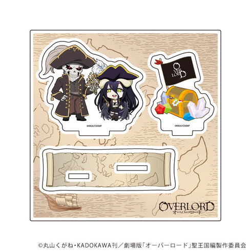 『オーバーロード』アクリルスタンドプレート01/アインズ&アルベド トレジャーver.(ミニキャライラスト)