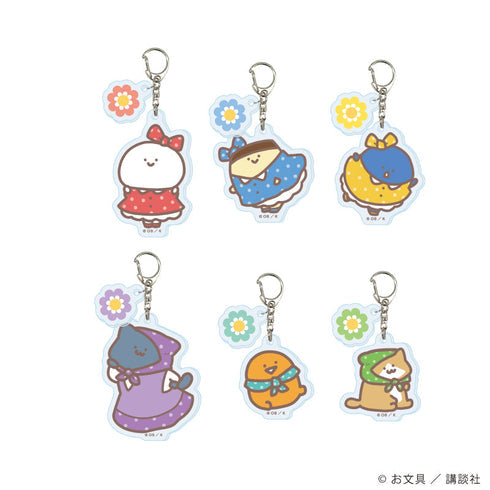 『お文具といっしょ』パーツ付きアクリルキーホルダー02/レトロポップver. ブラインド(全6種)(描き下ろしイラスト)【BOX】【202608再販】