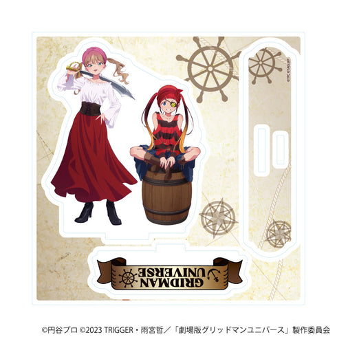 『グリッドマンユニバース』アクリルスタンドプレート17/南夢芽&飛鳥川ちせ 海賊ver.(描き下ろしイラスト)