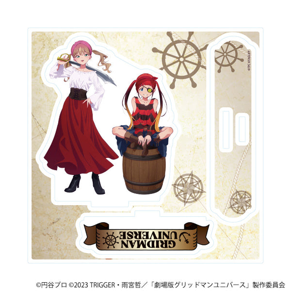 『グリッドマンユニバース』アクリルスタンドプレート17/南夢芽&飛鳥川ちせ 海賊ver.(描き下ろしイラスト)