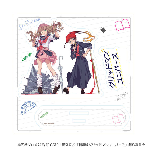 『グリッドマンユニバース』アクリルスタンドプレート19/南夢芽&飛鳥川ちせ セーラー服ver.(描き下ろしイラスト)