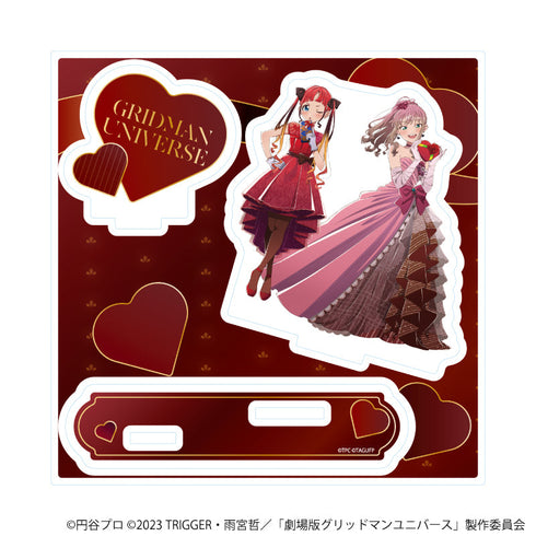 『グリッドマンユニバース』アクリルスタンドプレート23/南夢芽&飛鳥川ちせ バレンタインver.(描き下ろしイラスト)