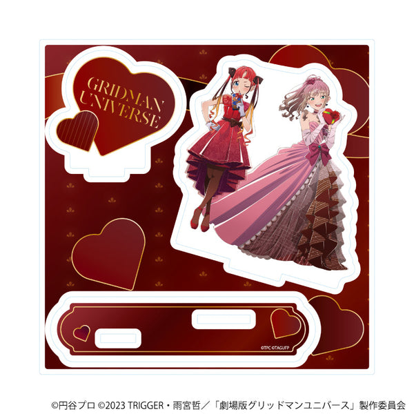 『グリッドマンユニバース』アクリルスタンドプレート23/南夢芽&飛鳥川ちせ バレンタインver.(描き下ろしイラスト)