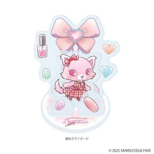 『ジュエルペット』アクリルスタンドプレート 03/ガーネット(グラフアートイラスト)