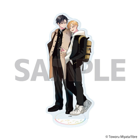 『君に注ぐ100dB』アクリルスタンド02/唄川孝宏&花巻奏多B(公式イラスト)