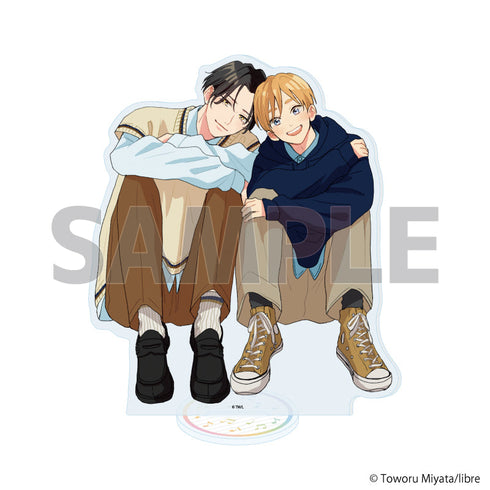 『君に注ぐ100dB』アクリルスタンド03/唄川孝宏&花巻奏多C(公式イラスト)