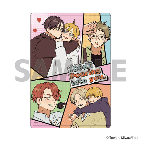 『君に注ぐ100dB』キャラクリアケース01/コマ割りデザイン(公式イラスト)