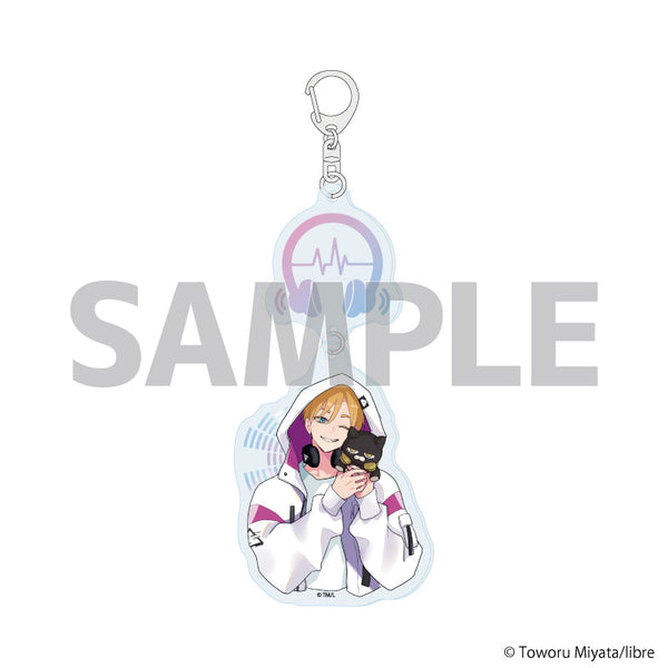 『君に注ぐ100dB』連結アクリルキーホルダー01/花巻奏多(公式イラスト)