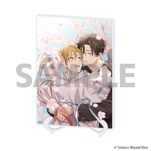 『君に注ぐ100dB』アクリルアートボード(A5サイズ)01/唄川孝宏&花巻奏多(公式イラスト)