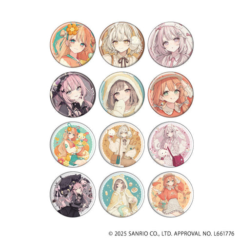 『赤倉×サンリオキャラクターズ』缶バッジ03/ブラインド(全12種)(コラボイラスト)【BOX】【202608再販】