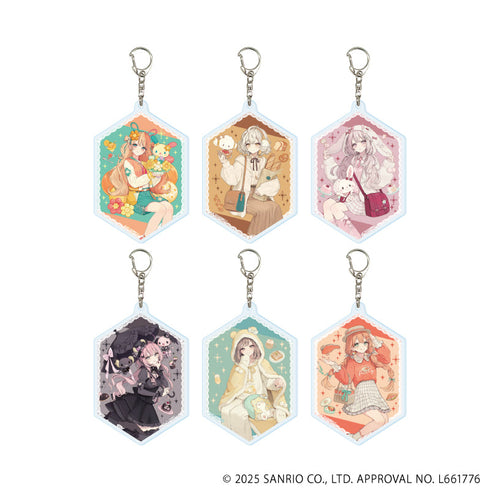 『赤倉×サンリオキャラクターズ』アクリルキーホルダー05/コンプリートセット(全6種)(コラボイラスト)