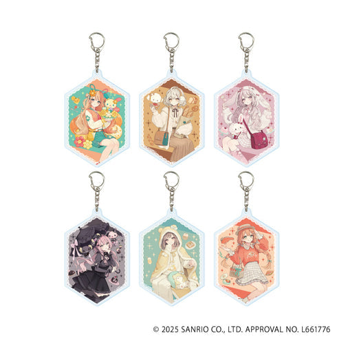 『赤倉×サンリオキャラクターズ』アクリルキーホルダー05/ブラインド(全6種)(コラボイラスト)【BOX】【202608再販】