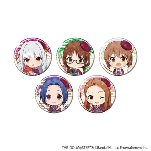 『アイドルマスターシリーズ』ホログラム缶バッジ(57mm)02/アイドルマスター コンプリートセット(全5種)(ミニキャライラスト)