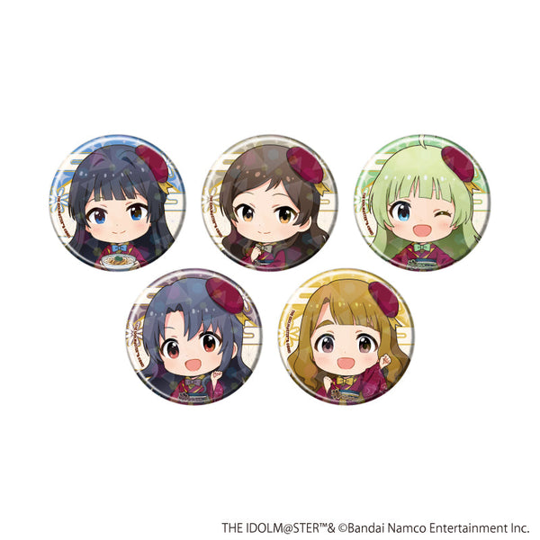 『アイドルマスターシリーズ』ホログラム缶バッジ(57mm)04/アイドルマスター ミリオンライブ! コンプリートセット(全5種)(ミニキャライラスト)