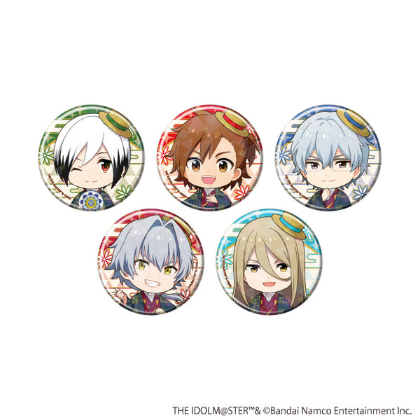『アイドルマスターシリーズ』ホログラム缶バッジ(57mm)05/アイドルマスター SideM コンプリートセット(全5種)(ミニキャライラスト)