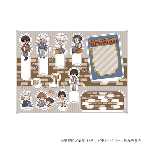 『家庭教師ヒットマンREBORN!』アクリルジオラマ03/集合デザイン(レトロアートイラスト)【202609再販】