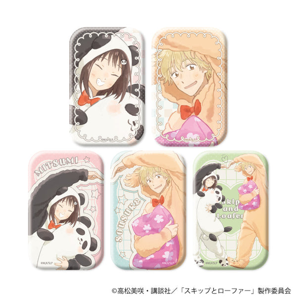 『スキップとローファー』スクエア缶バッジ01/着ぐるみパジャマver. コンプリートセット(全5種)(描き下ろしイラスト)