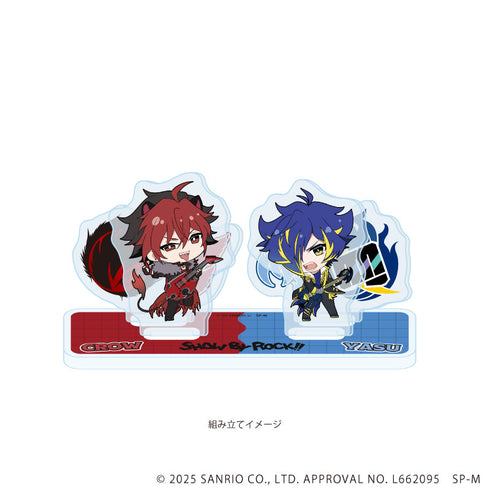 『SHOW BY ROCK!!』アクリルスタンドプレート59/対バンver. クロウ&ヤス(ミニキャライラスト)