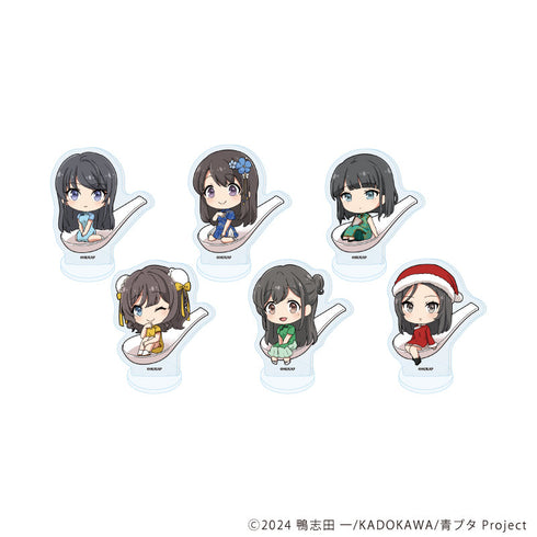 『青春ブタ野郎はサンタクロースの夢を見ない』アクリルぷちスタンド01/コンプリートセット(全6種)(ミニキャライラスト)