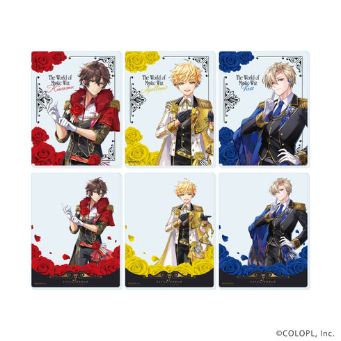『クイズRPG 魔法使いと黒猫のウィズ』アクリルカード01/アイドルωクラウンズ コンプリートセット(全6種)(描き下ろしイラスト)