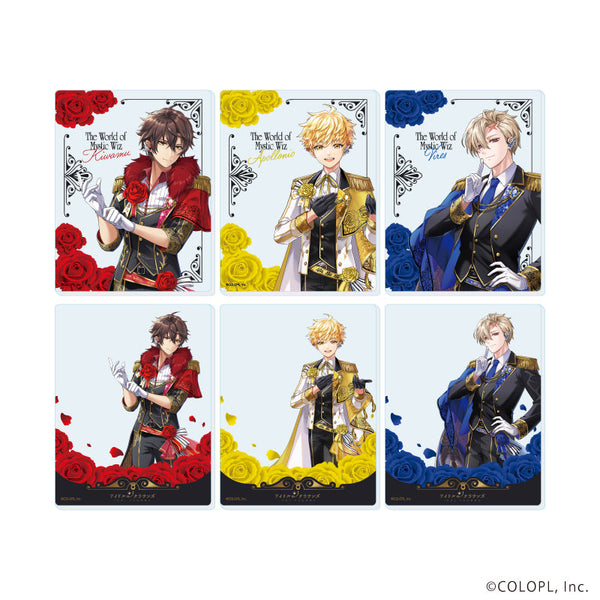 『クイズRPG 魔法使いと黒猫のウィズ』アクリルカード01/アイドルωクラウンズ コンプリートセット(全6種)(描き下ろしイラスト)