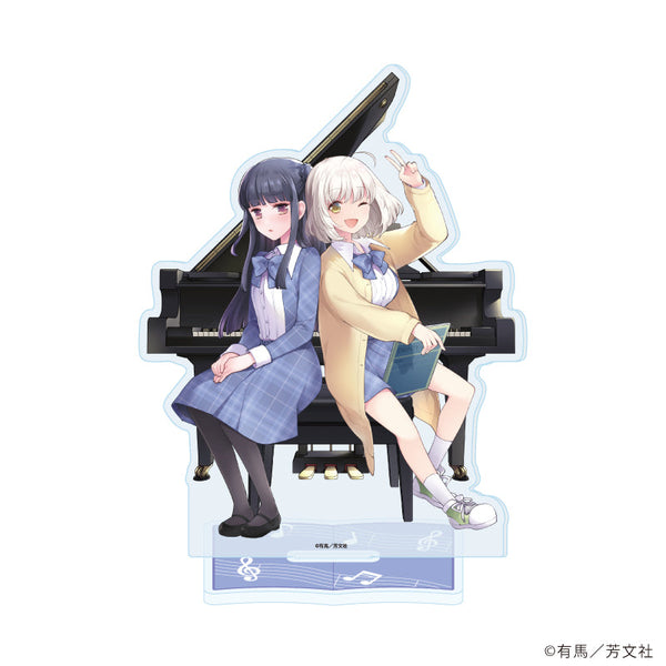 『エイティエイトを2でわって』アクリルスタンド01/藤田美弦&小林奏(公式イラスト)