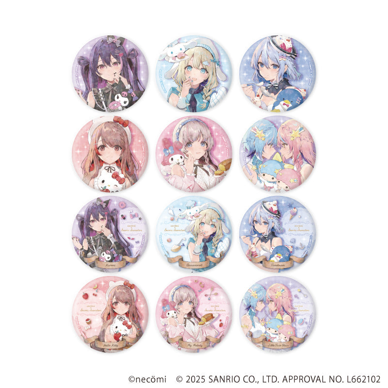 necomi×サンリオキャラクターズ』ホログラム缶バッジ(57mm)01