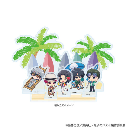 『黒子のバスケ』プレミアム アクリルジオラマプレート09/洛山&霧崎第一 アロハver.(ミニキャライラスト)