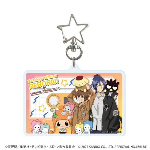 『家庭教師ヒットマンREBORN!×SANRIO CHARACTERS』星型ナスカン付きデカアクリルキーホルダー01/Aver.(コラボイラスト)【202608再販】