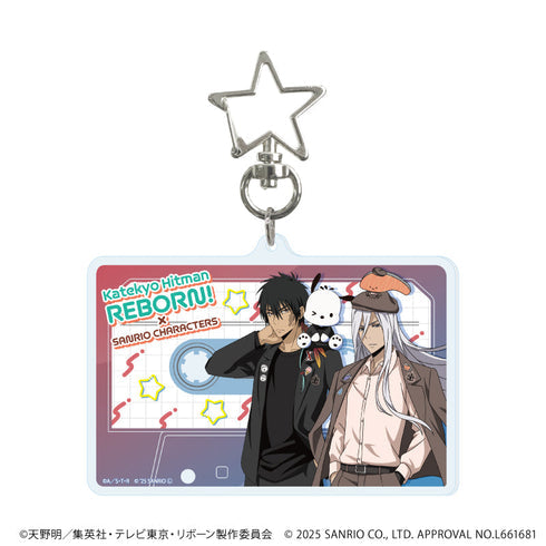 『家庭教師ヒットマンREBORN!×SANRIO CHARACTERS』星型ナスカン付きデカアクリルキーホルダー04/Dver.(コラボイラスト)【202608再販】