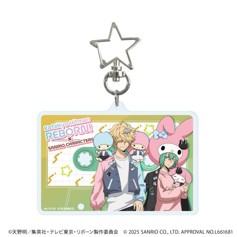 『家庭教師ヒットマンREBORN!×SANRIO CHARACTERS』星型ナスカン付きデカアクリルキーホルダー05/Ever.(コラボイラスト)【202608再販】