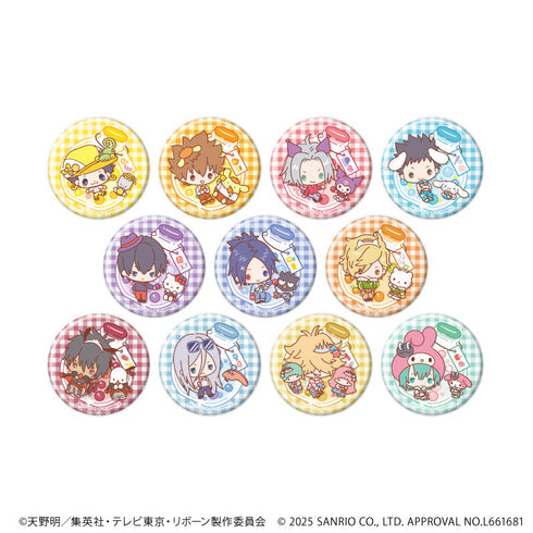 『家庭教師ヒットマンREBORN!×SANRIO CHARACTERS』缶バッジ06/ブラインド(全11種)(コラボイラスト)【BOX】【202608再販】