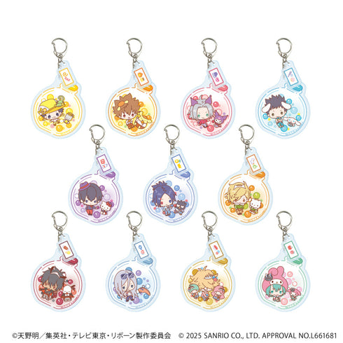 『家庭教師ヒットマンREBORN!×SANRIO CHARACTERS』パーツ付きアクリルキーホルダー01/コンプリートセット(全11種)(コラボイラスト)