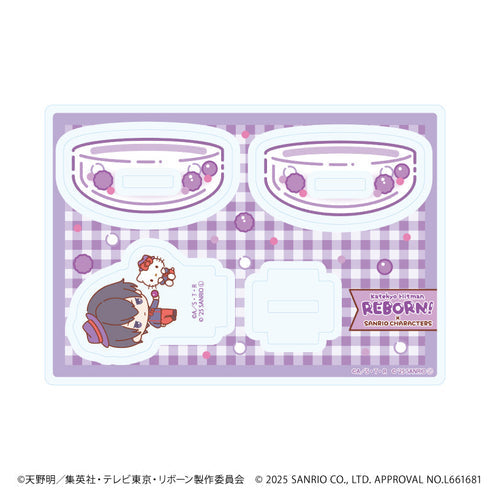『家庭教師ヒットマンREBORN!×SANRIO CHARACTERS』ゆらゆらアクリルスタンド05/雲雀恭弥×ハローキティ(コラボイラスト)【202608再販】