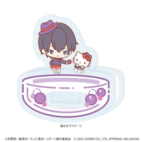 『家庭教師ヒットマンREBORN!×SANRIO CHARACTERS』ゆらゆらアクリルスタンド05/雲雀恭弥×ハローキティ(コラボイラスト)【202608再販】